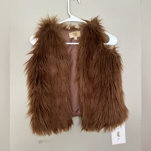 Faux fur vest